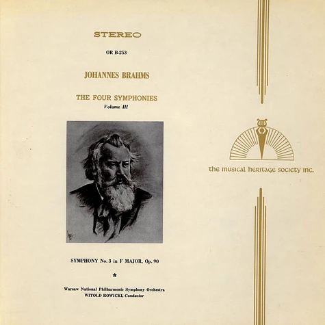 Johannes Brahms, Orkiestra Symfoniczna Filharmonii Narodowej, Witold Rowicki - The Four Symphonies-Volume 1 / Symphony No. 1 In C Minor