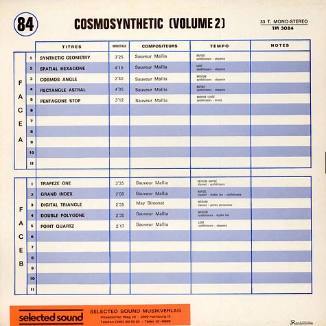 Sauveur Mallia - Cosmosynthetic Vol. 2