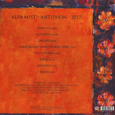 Alfa Mist - Antiphon Transparent Orange Vinyl Edition