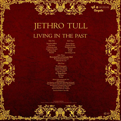 Jethro Tull - Living In The Past