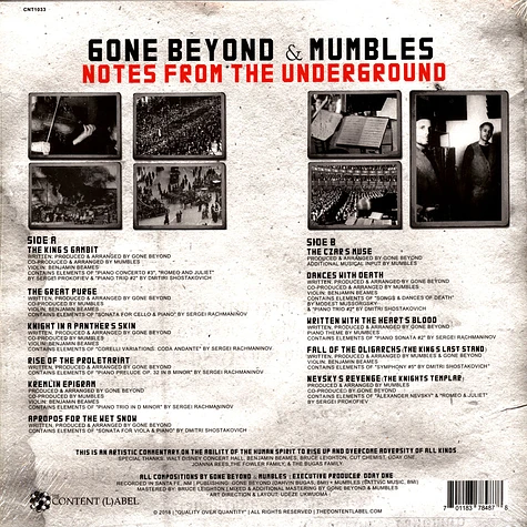 Gone Beyond & Mumbles - Notes From The Underground