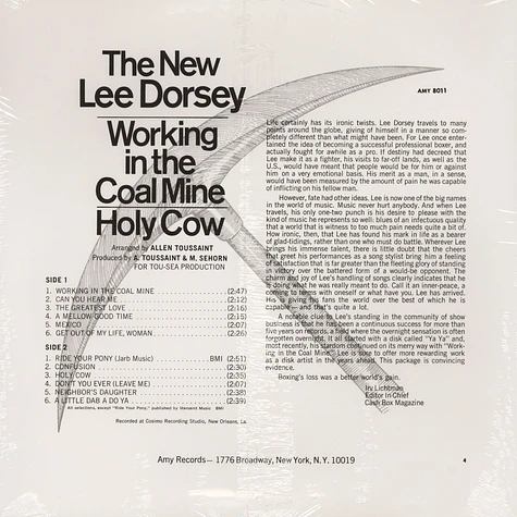 Lee Dorsey - Working In The Coal Mine