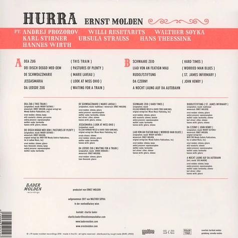 Ernst Molden - Hurra