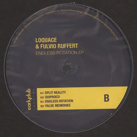 Loquace & Fulvio Ruffert - Endless Rotation EP