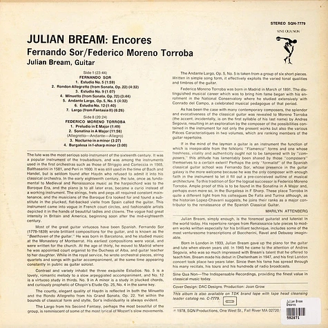 Julian Bream - Encores