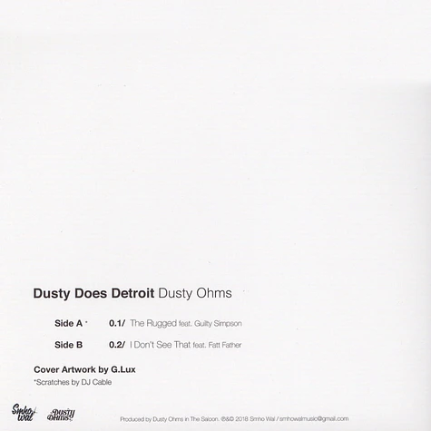 Dusty Ohms - Dust Does Detroit feat. Guilty Simpson & Fatt Father