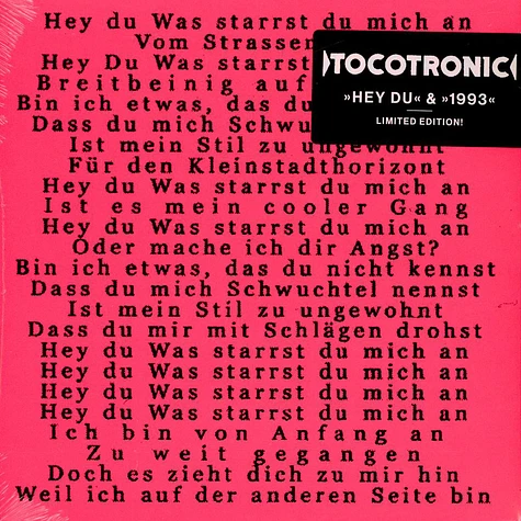 Tocotronic - Hey Du