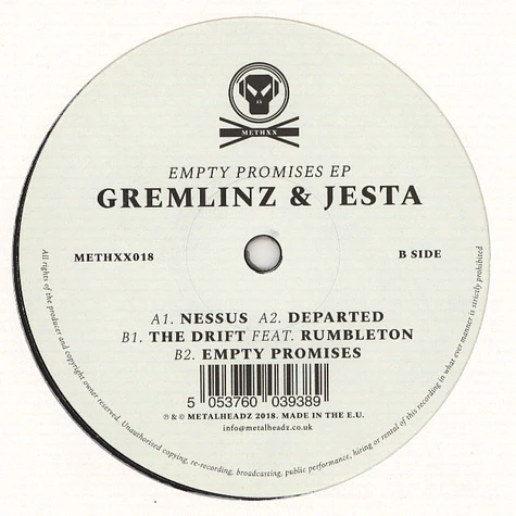 Gremlinz & Jesta - Empty Promises EP