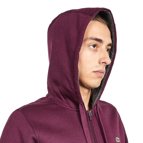 Lacoste - Brushed Fleece Zip-Up Hoodie___ALT