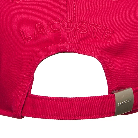 Lacoste - Gabardine Side Crocodile Strapback Cap