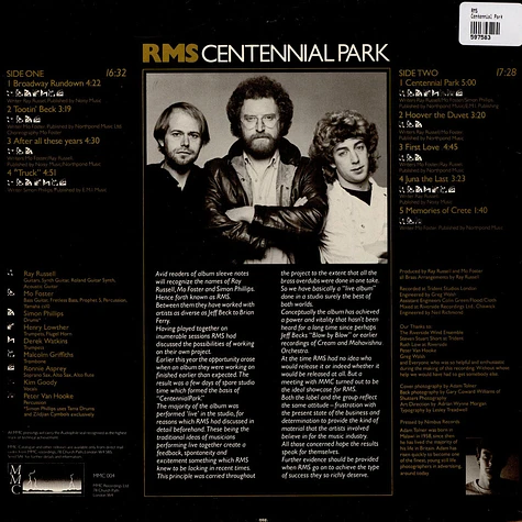 RMS - Centennial Park