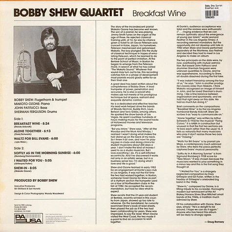 Bobby Shew Quartet - Breakfast Wine