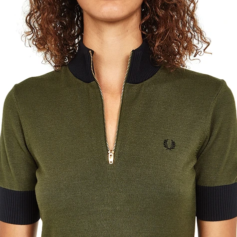 Fred Perry - Zip Neck Knitted Dress