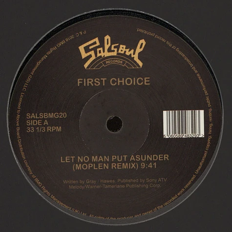 Candido & First Choice - Jingo / Let No Man Put Asunder Moplen Edits