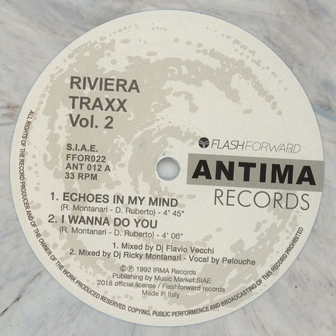 Riviera Traxx - 2 marbled vinyl edition