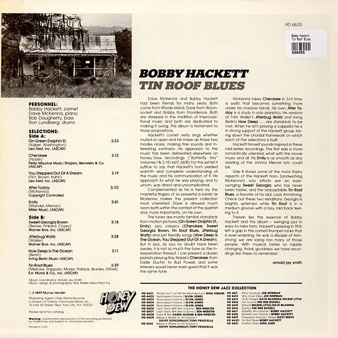 Bobby Hackett - Tin Roof Blues