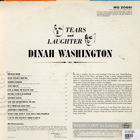 Dinah Washington - Tears And Laughter