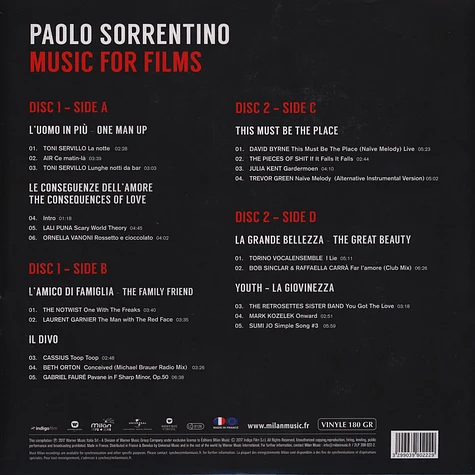 Paolo Sorrentino - Music for Films