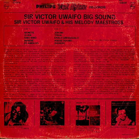 Sir Victor Uwaifo & His Melody Maestroes - Sir Victor Uwaifo Big Sound