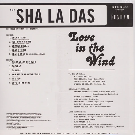 The Sha La Das - Love In The Wind