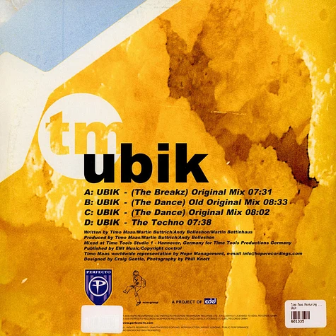 Timo Maas Featuring Martin Bettinghaus - Ubik