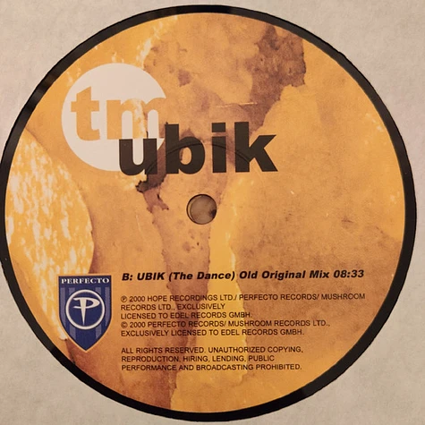 Timo Maas Featuring Martin Bettinghaus - Ubik