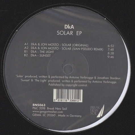 DkA - Solar EP