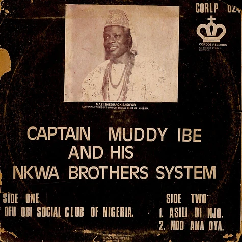 Muddy Ibe And His Nkwa Brothers System - Captain Muddy Ibe And His Nkwa Brothers System