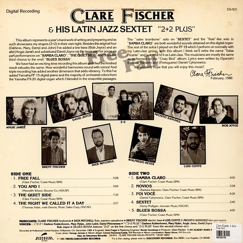 Clare Fischer & His Latin Jazz Sextet - 2+2 Plus. Free Fall