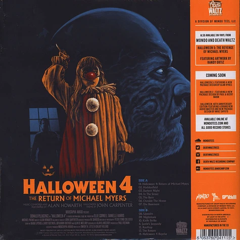 Alan Howarth - OST Halloween 4: The Return Of Michael Myers Orange Vinyl Edition