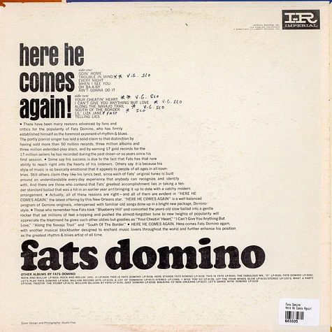 Fats Domino - Here He Comes Again!