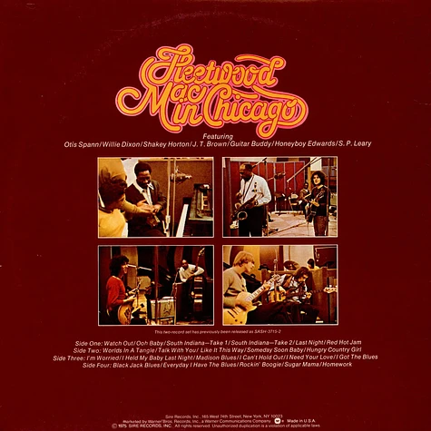 Fleetwood Mac, Otis Spann, Willie Dixon, J.T. Brown, David "Honeyboy" Edwards, S.P. Leary - In Chicago