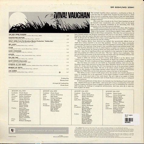 Sarah Vaughan - Viva!