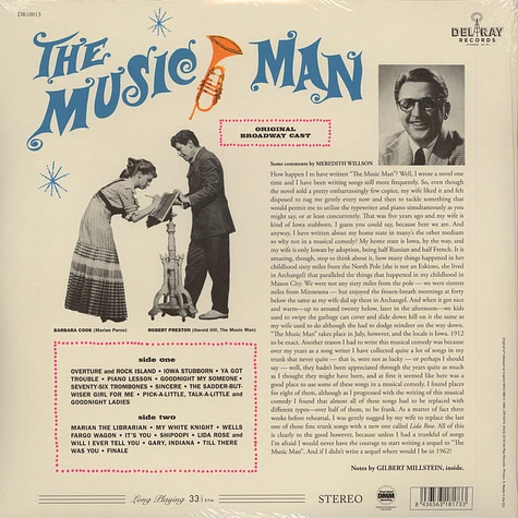 Original Broadway Cast - The Music Man (Gatefold)