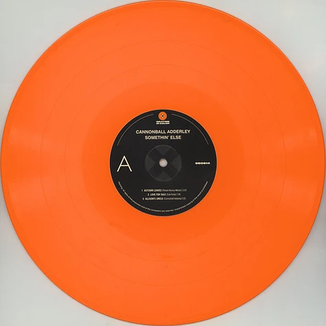 Cannonball Adderley - Somethin' Else Orange Vinyl Edition