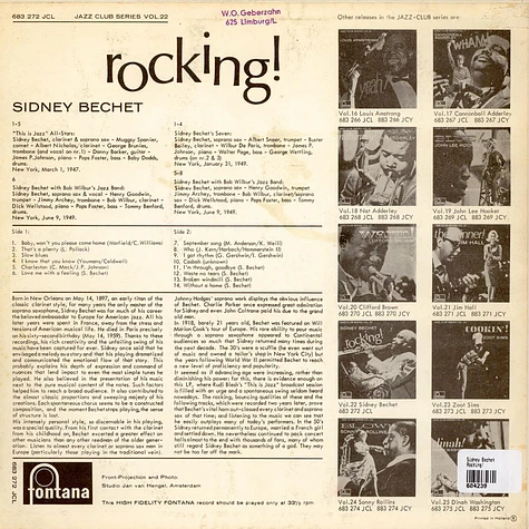 Sidney Bechet - Rocking!