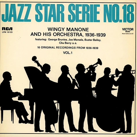Wingy Manone & His Orchestra - 16 Original Recordings From 1936-1939