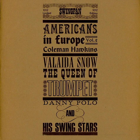 Willie Lewis Presents, Danny Polo & His Swing Stars, Valaida Snow - Americans In Europe