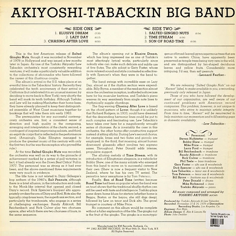 Toshiko Akiyoshi-Lew Tabackin Big Band - Salted Gingko Nuts