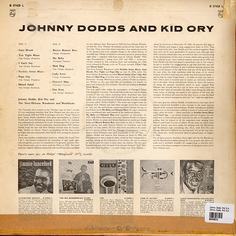 Johnny Dodds And Kid Ory - Johnny Dodds And Kid Ory