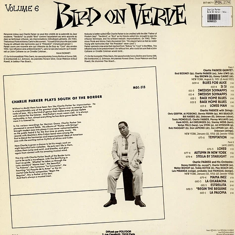 Charlie Parker - Bird On Verve - Volume 6