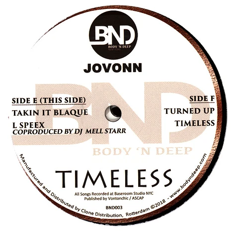 Jovonn - Timeless
