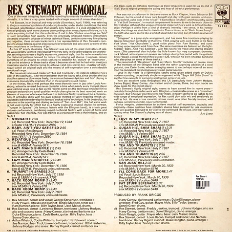Rex Stewart - Memorial