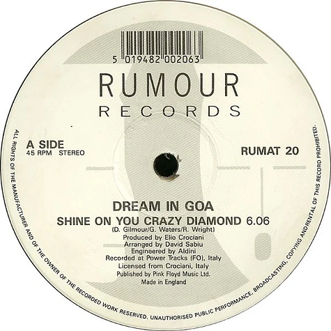 Dream In Goa - Shine On You Crazy Diamond