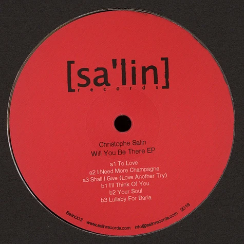 Christophe Salin - Will You Be There EP