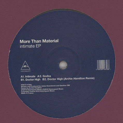 More Than Material - Intimate EP Archie Hamilton Remix