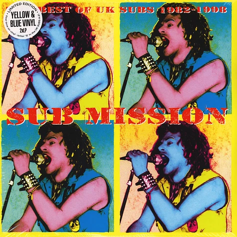 UK Subs - Sub Mission: The Best Of UK Subs 1982-1998 Yellow & Blue Vinyl Edition