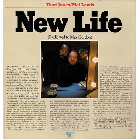 Thad Jones & Mel Lewis - New Life (Dedicated To Max Gordon)