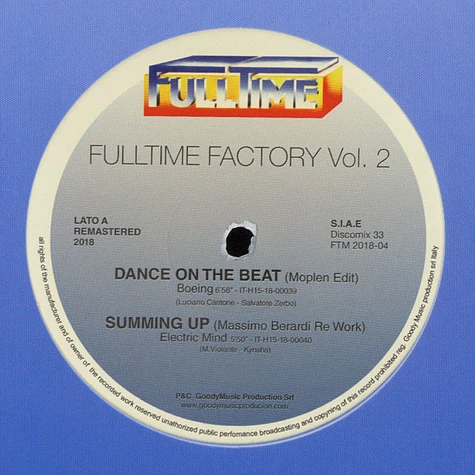 Boeing / Electric Mind / Maurice McGee / Orlando Johnson - Fulltime Factory Volume 2 Black Vinyl Edition
