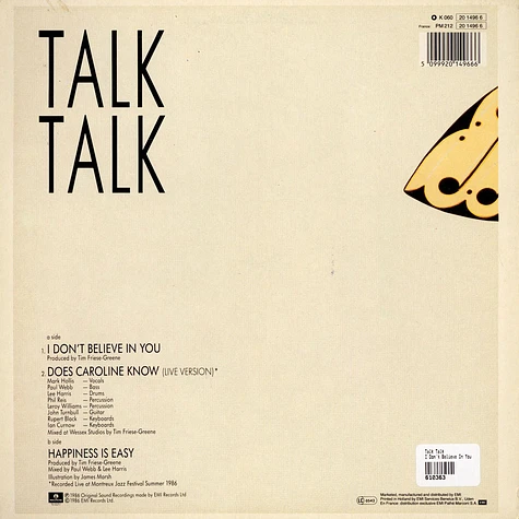 Talk Talk - I Don't Believe In You